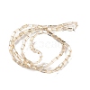 Electroplate Transparent Glass Beads Strands Pearl Luster Plated EGLA-H106-01A-PL02-2