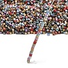 Matte Metallic Colours Glass Cylinder Seed Beads EGLA-K064-03-4