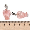 Cherry Quartz Glass Pendants G-B127-10P-15-3