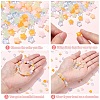 100Pcs 4 Colors Imitation Jade Glass Beads GLAA-YW0003-64-5