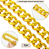 1Pc Acrylic Cuban Link Chain Necklaces for Men NJEW-SP0001-09A-G-2