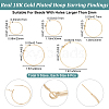 Beebeecraft 30Pcs 6 Style Brass Hoop Earring Findings FIND-BBC0003-23G-2