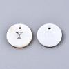 Natural Freshwater Shell Pendants X-SHEL-Q018-01A-Y-P-2