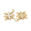 Brass Micro Pave Cubic Zirconia Pendants KK-B083-25D-G-2