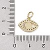 Real 18K Gold Plated Brass Micro Pave Cubic Zirconia Charms KK-L209-071G-02-3