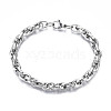 Non-Tarnish 201 Stainless Steel Rope Chain Bracelet BJEW-S057-82-1
