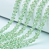 Electroplate Glass Faceted Rondelle Beads Strands X-EGLA-D020-6x4mm-34-1