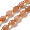 Natural Sunstone Beads Strands G-H297-C14-01-1