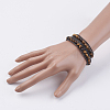 Natural Tiger Eye Wrap Bracelet BJEW-JB03613-04-5