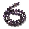 Round Natural Chevron Amethyst Bead Strands G-S380-01B-01-3