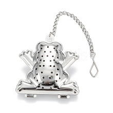 Frog Shape Tea Infuser AJEW-P091-05P
