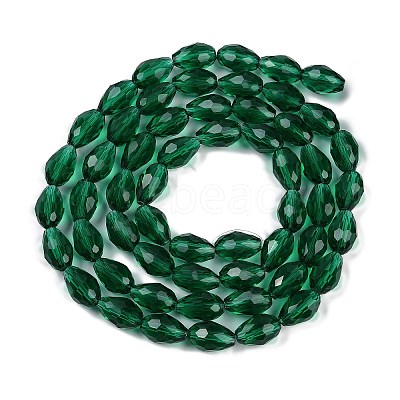 Transparent Glass Beads Strands EGLA-N013-T8mm-D24-1