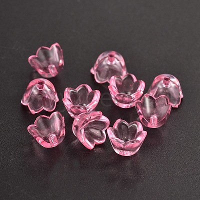 Dyed Transparent Acrylic Beads PL548-10-1