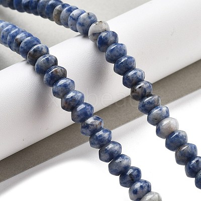 Natural Blue Spot Jasper Beads Strands G-P559-A15-01-1