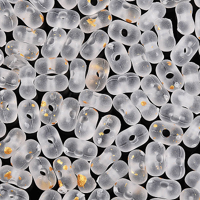 Gradient Color Transparent Frosted Acrylic Beads OACR-M023-06J-1