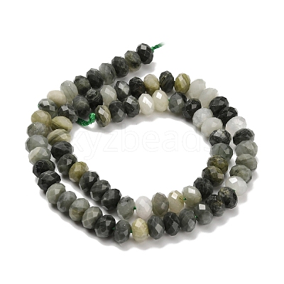 Natural Green Rutilated Quartz Beads G-C259-A08-5x8mm-1