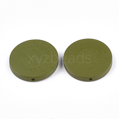 Painted Natural Wood Beads X-WOOD-S049-02A-05-1