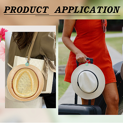 Silicone Hat Clip for Travel HJEW-AB00576-02-1