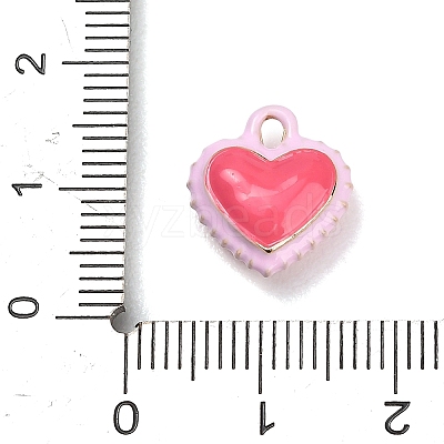 Two-Tone Alloy Enamel Pendants AL-CBA5AB7-03C-1