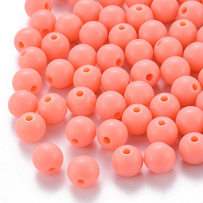 Opaque Acrylic Beads LS-MACR-S370-C8mm-SS2109-1
