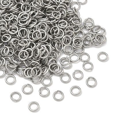 Tarnish Resistant 304 Stainless Steel Open Jump Rings STAS-E067-05-5mm-1