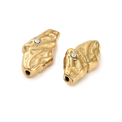 304 Stainless Steel Rhinestone Bead STAS-U047-05G-1