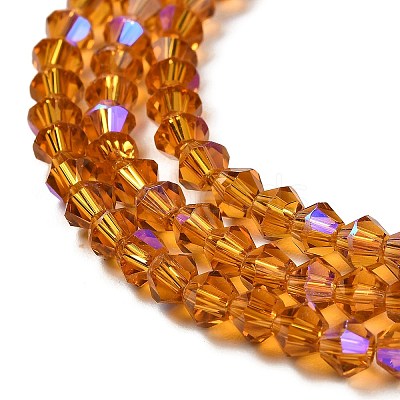 Transparent Electroplate Glass Beads Strands EGLA-A039-T3mm-L28-1