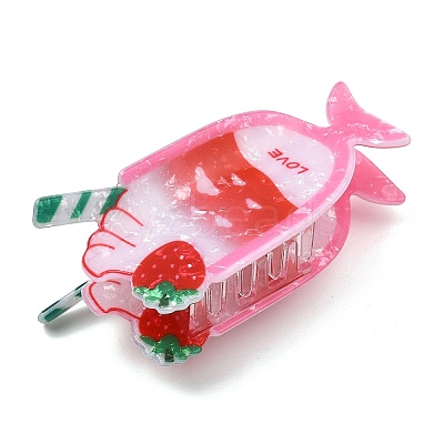 PVC Plastic Claw Hair Clips for Women Girl OHAR-D001-07B-1