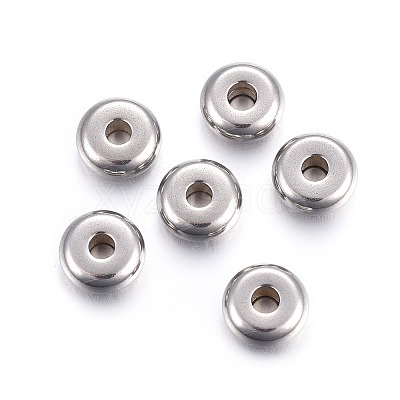Non-Tarnish 304 Stainless Steel Spacer Beads X-STAS-F191-13P-C-1