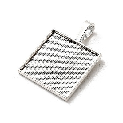 Tibetan Style Alloy Pendant Cabochon Settings TIBE-T003-20AS-RS-1