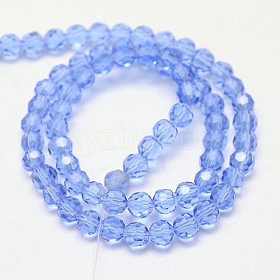 Glass Beads Strands EGLA-J042-6mm-05-1