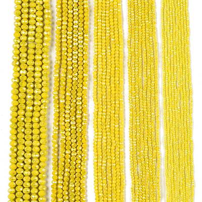 Electroplate Glass Beads Strands LS-EGLA-A044-P6mm-B04-1