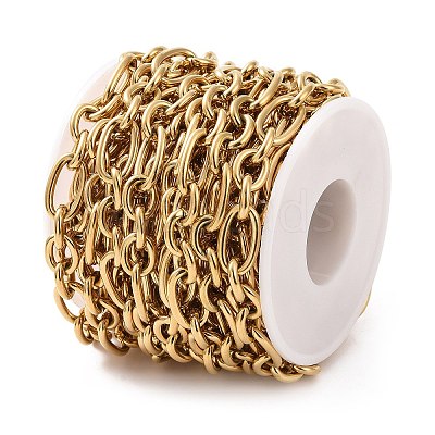 Ion Plating(IP) 304 Stainless Steel Figaro Chains CHS-E009-02G-1