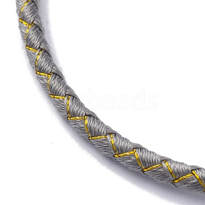 Polyester Cord Braided Bracelet Makings MAK-Z003-01P-13-1