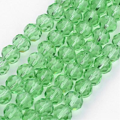 Transparent Glass Bead Strands GLAA-G013-4mm-55-1