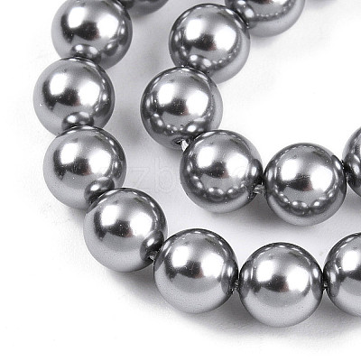 Baking Paint Pearlized Glass Pearl Bead Strands HY-N002-6mm-A01-1