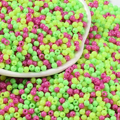 Opaque Acrylic Beads X1-OACR-H118-07A-01-1