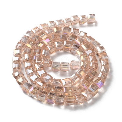 Electroplate Glass Beads Strands LS-EGLA-D018-6x6mm-75-1