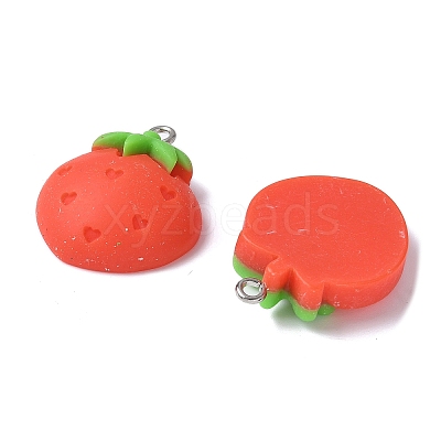 12Pcs 12 Styles Opaque Resin Pendants RESI-V001-04-1