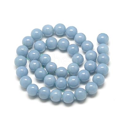 Natural Angelite Beads Strands G-R432-15-12mm-1