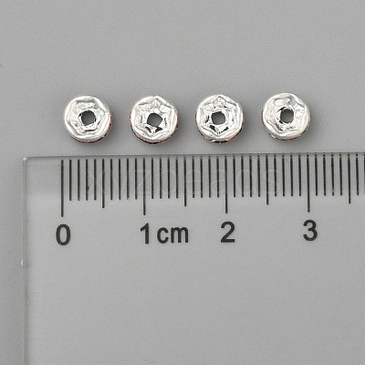 Brass Grade A Rhinestone Spacer Beads RB-A014-Z6mm-27S-1