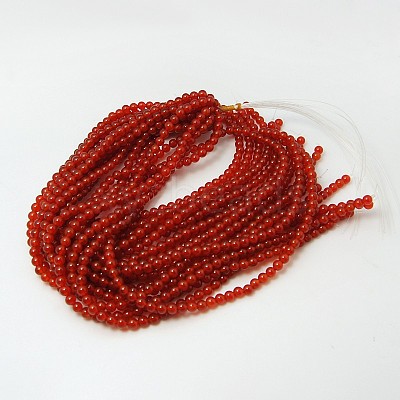 Natural Carnelian Beads Strands G-G338-3mm-01-1