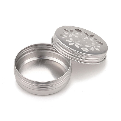 Aluminium Shallow Round Tins LS-AJEW-WH0258-141C-1