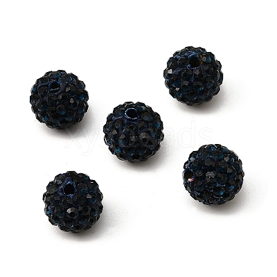 Pave Disco Ball Beads X-RB-A130-10mm-7-1