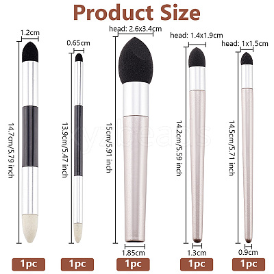 2 Sets 2 Style Plastic & Sponge Pen AJEW-OC0004-87-1