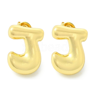 Rack Plating Brass Earrings EJEW-S222-01G-J-1