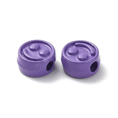 Spray Painted Alloy Beads PALLOY-M215-16C-1