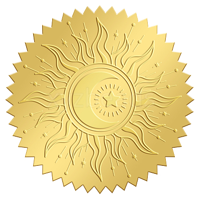 Self Adhesive Gold Foil Embossed Stickers DIY-WH0211-147-1