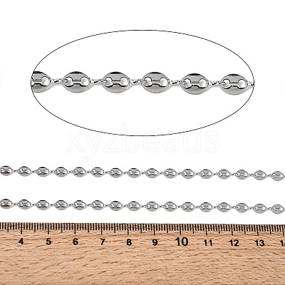 304 Stainless Steel Oval Link Chains CHS-K026-01D-P-1