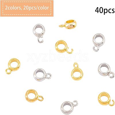 Brass Tube Bails KK-FH0001-06-1